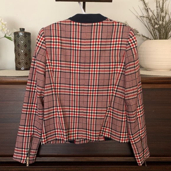 Tommy Hilfiger Plaid Zip-Up Jacket, Size Small - Picture 7 of 14